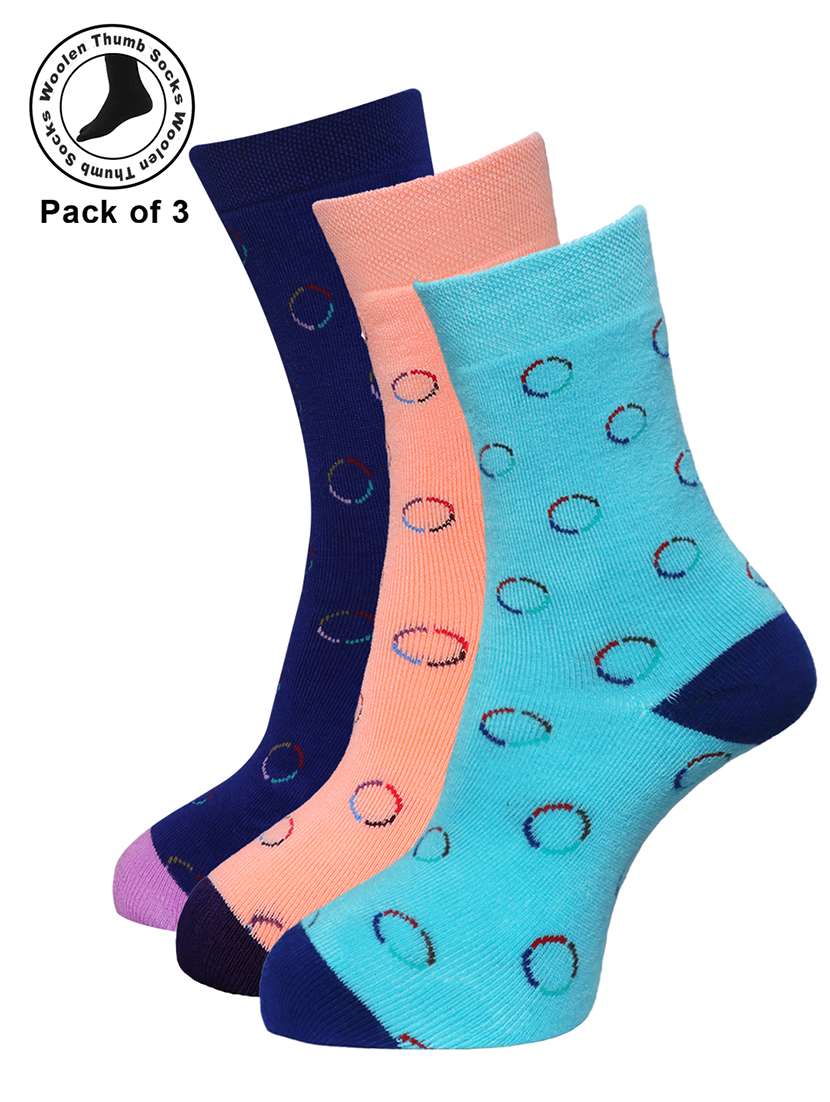 women cotton above ankle length socks combo