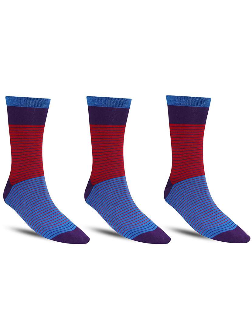 men multi above ankle length sock combo