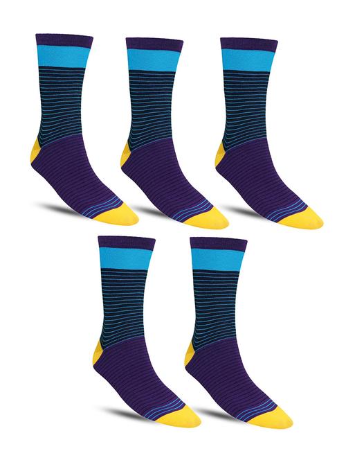 men pack of 5 above ankle length sock - 21587274 - Standard Image - 0