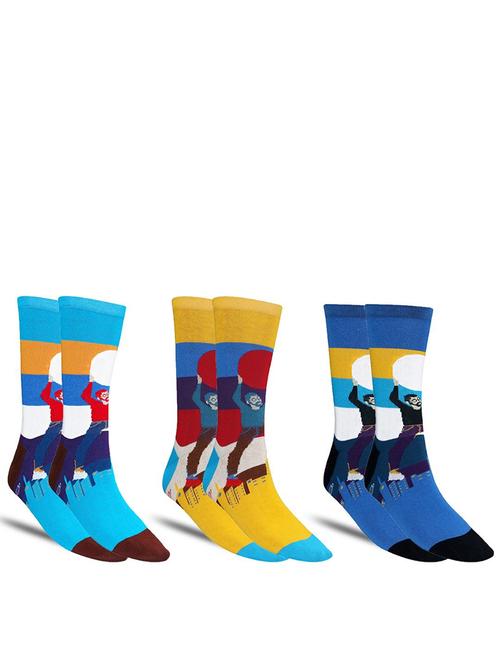 men pack of 3 above ankle length sock - 21587275 - Standard Image - 0
