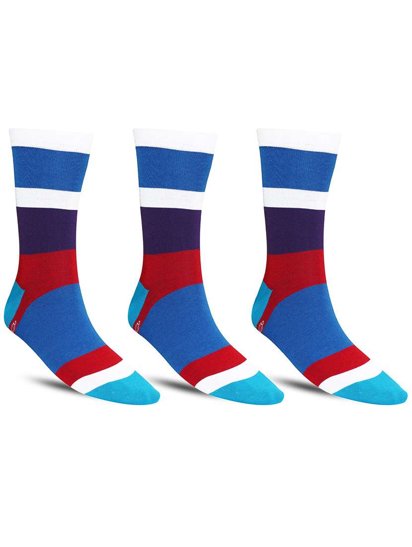men multi above ankle length sock combo