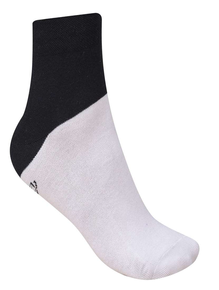 men color block cotton ankle length socks combo - 21587384 -  Standard Image - 3
