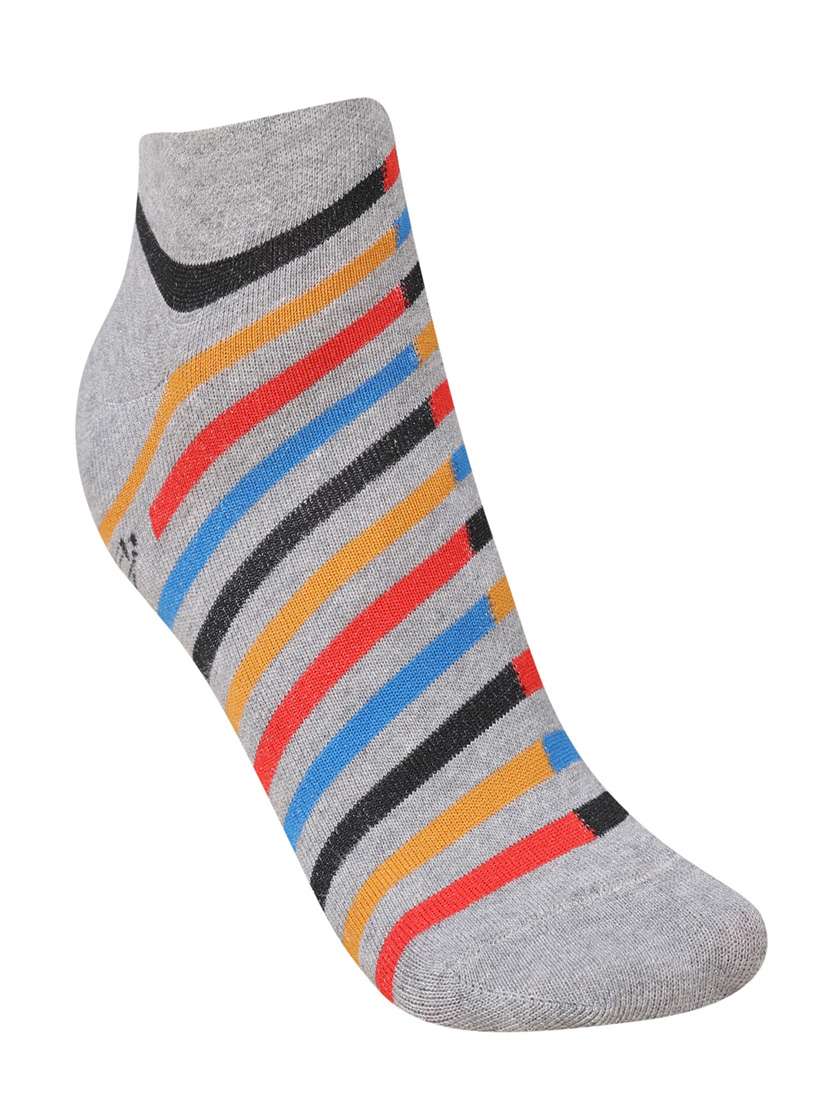 men striped cotton ankle length socks combo - 21587411 -  Standard Image - 3