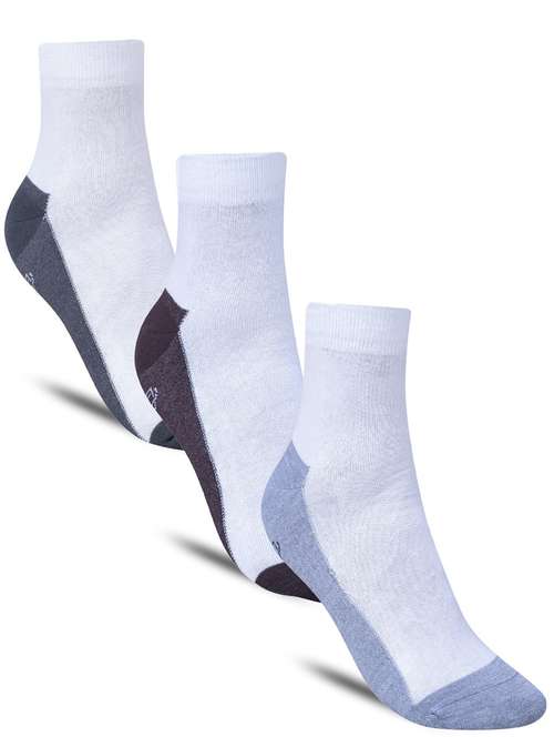 men color block cotton ankle length socks combo - 21587421 -  Standard Image - 0