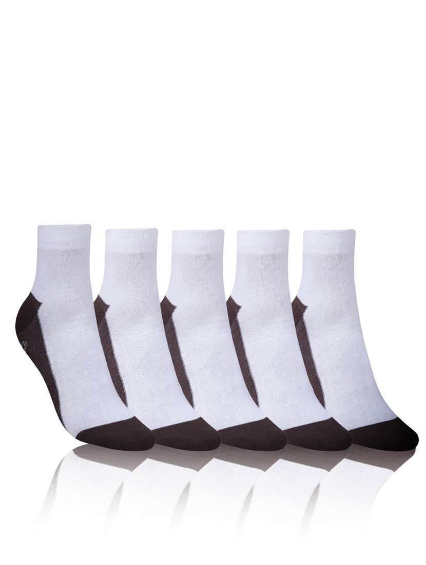 men cotton ankle length socks combo - 21587432 -  Zoom Image - 0