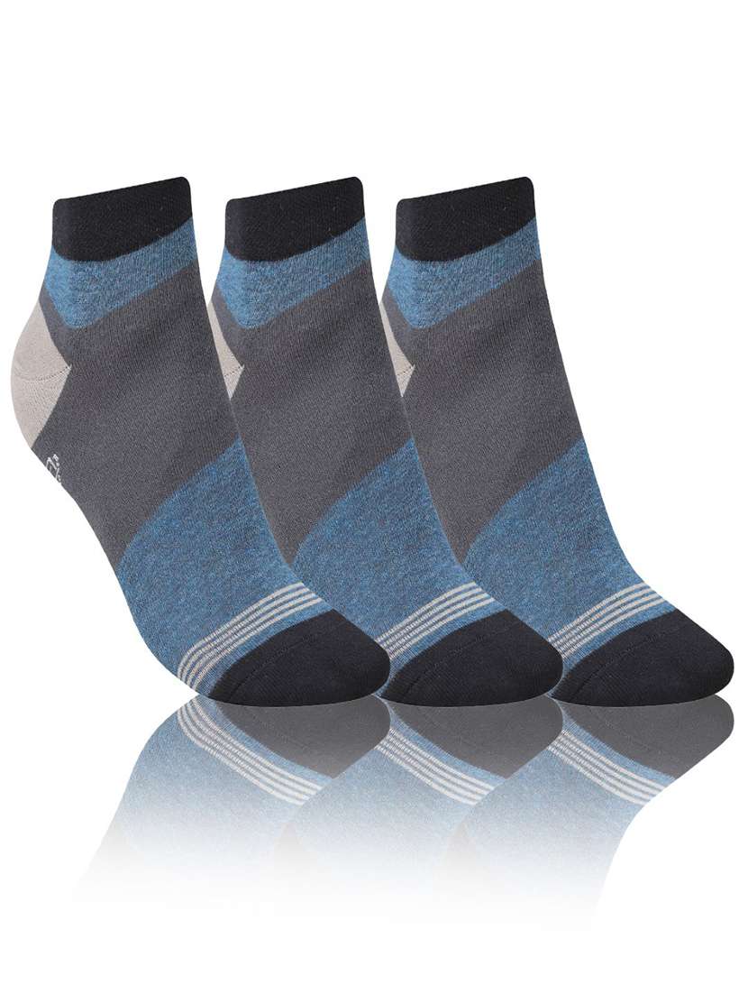 men pack of 3 ankle length socks - 21587465 -  Zoom Image - 0