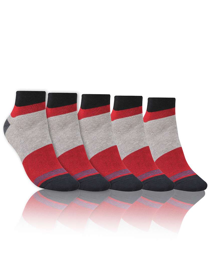 men cotton ankle length socks combo - 21587469 -  Zoom Image - 0