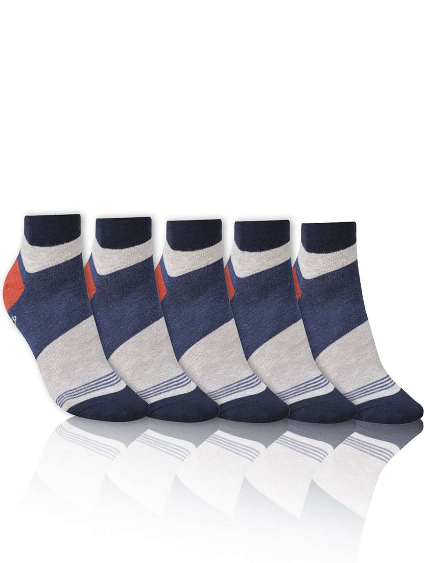 men cotton ankle length socks combo - 21587470 -  Zoom Image - 0