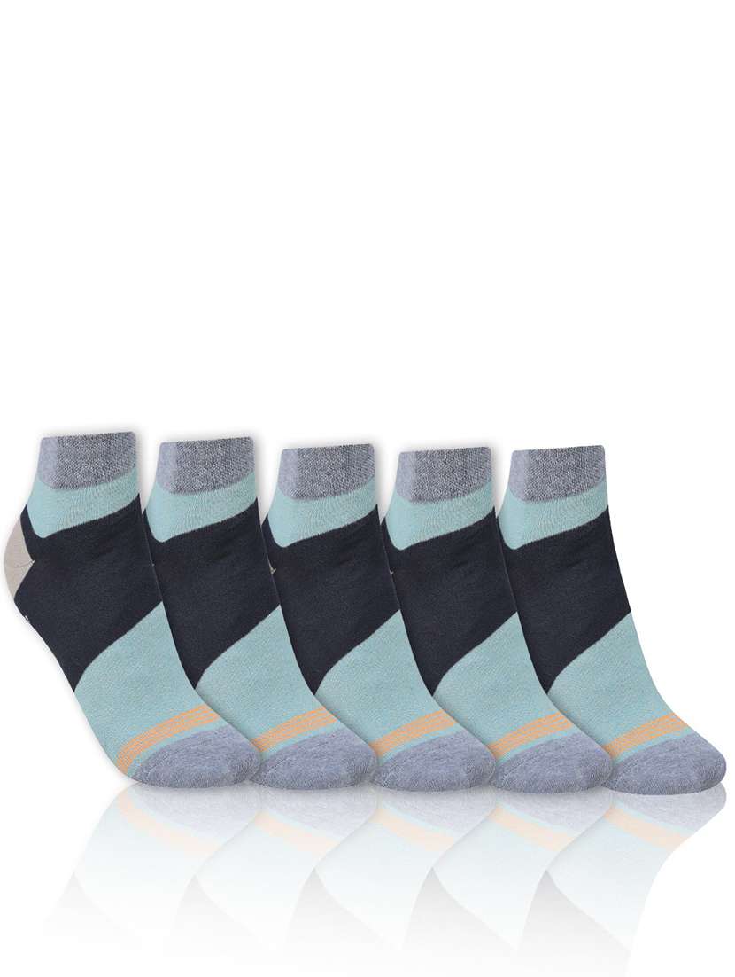 men pack of 5 ankle length socks - 21587472 -  Zoom Image - 0