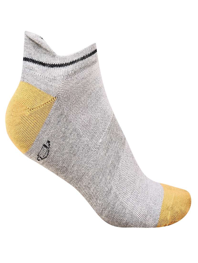 men color block cotton ankle length socks combo - 21587506 -  Standard Image - 3