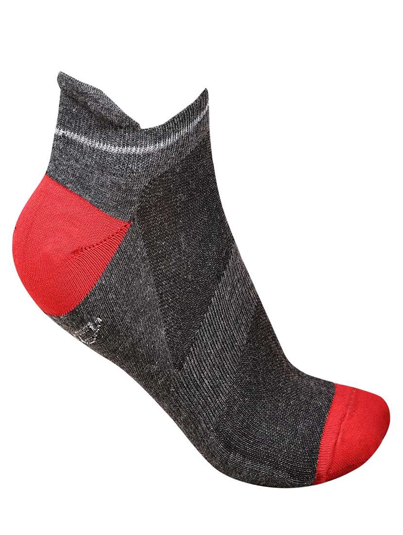 men color block cotton ankle length socks combo - 21587519 -  Standard Image - 3