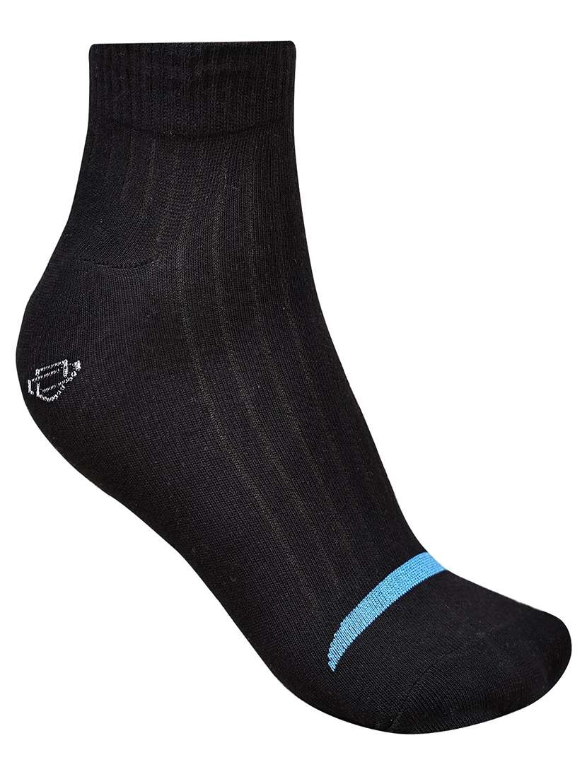 multi colored cotton ankle length sock - 21587550 -  Standard Image - 3