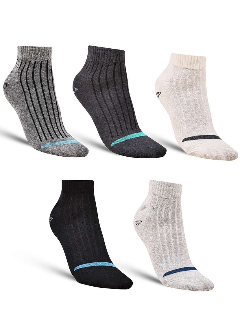 men pack of 5 ankle length socks