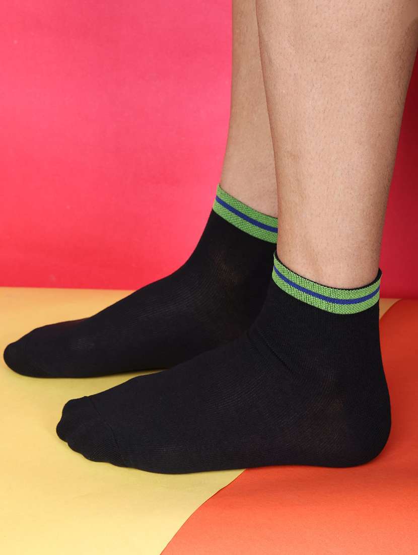 men cotton ankle length socks combo - 21587577 -  Standard Image - 3