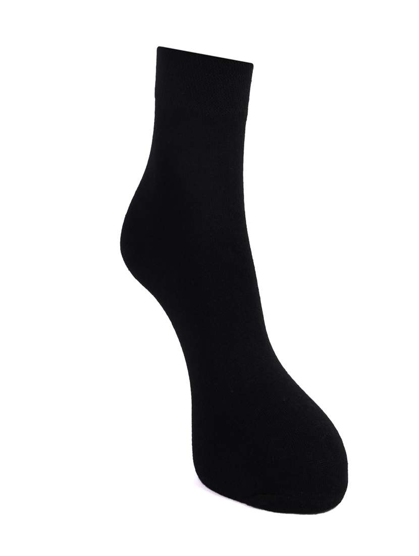 men solid cotton ankle length socks combo - 21587592 -  Standard Image - 3