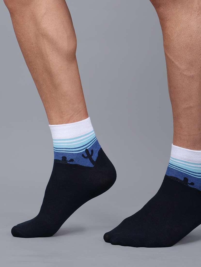 men cotton ankle length socks combo - 21587750 -  Standard Image - 3