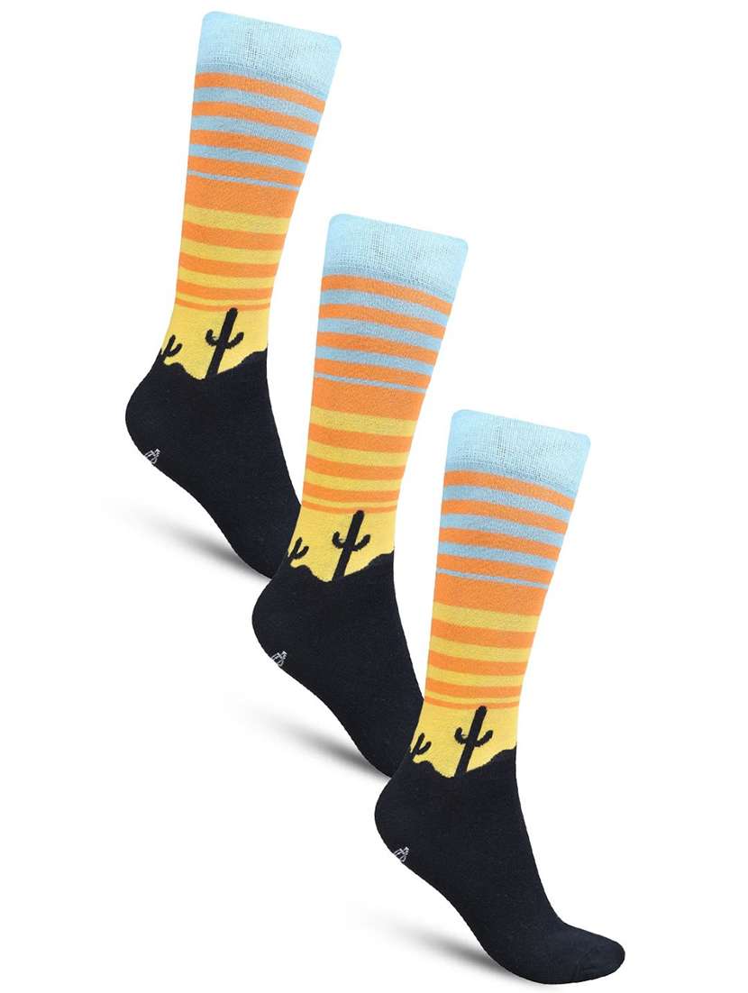 men cotton above ankle length socks combo
