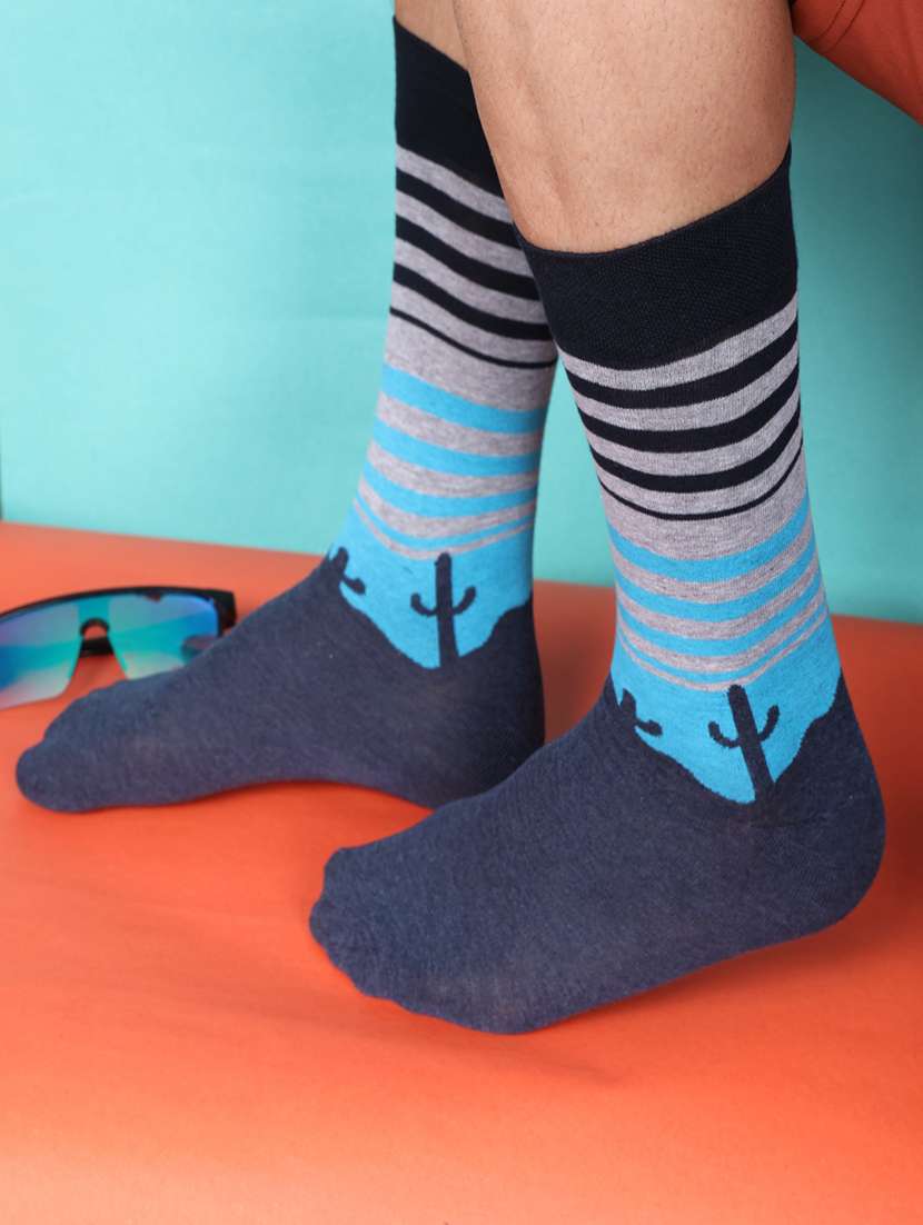 men cotton above ankle length socks combo - 21587761 -  Standard Image - 3