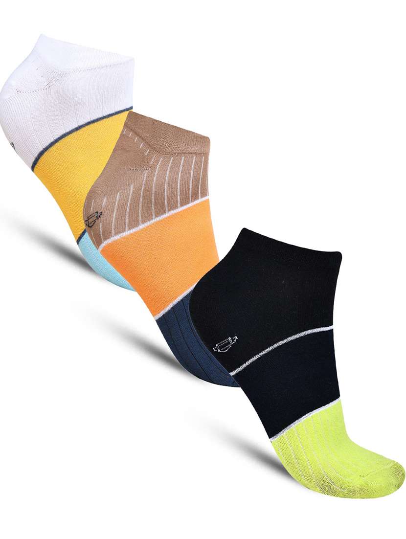 men cotton ankle length socks combo - 21587774 -  Zoom Image - 0