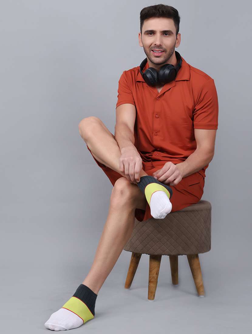 men cotton ankle length socks combo - 21587780 -  Standard Image - 3