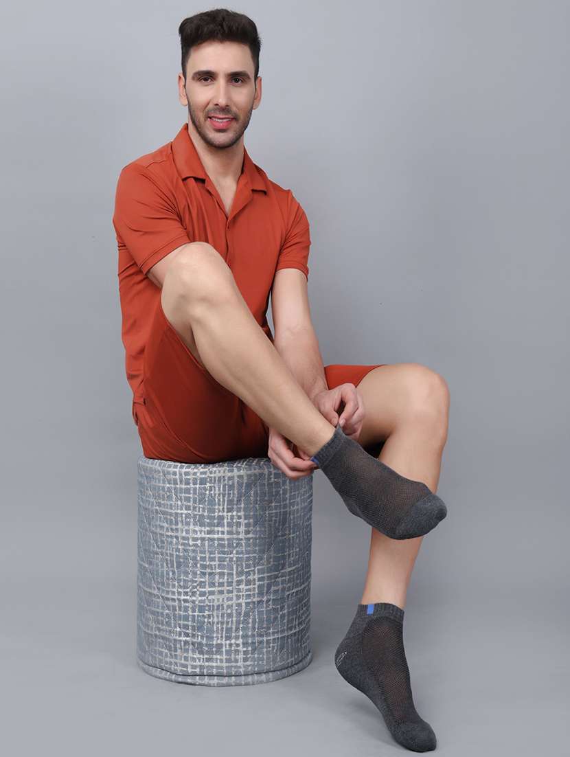 men pack of 5 ankle length sock - 21587871 -  Standard Image - 3