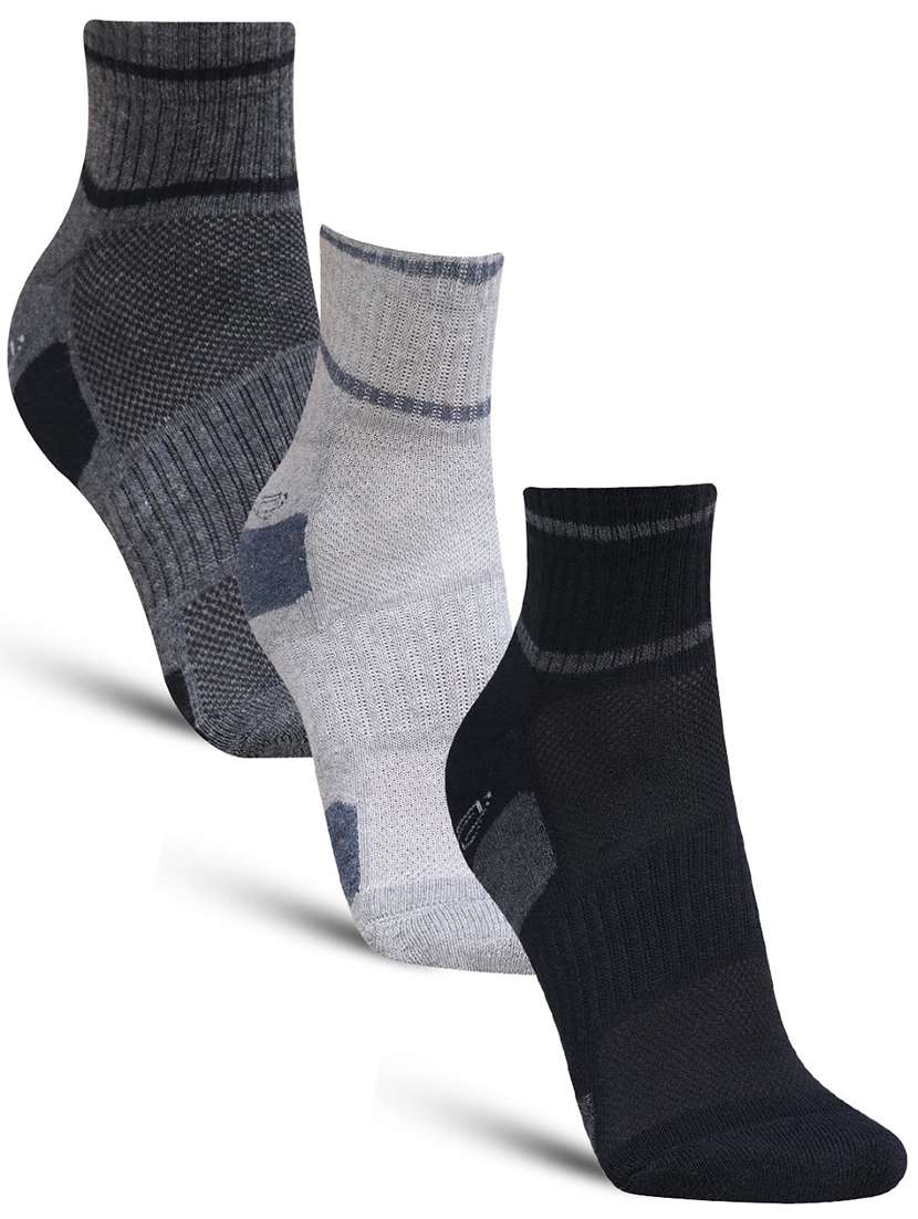 men pack of 3 ankle length sock - 21587886 -  Zoom Image - 0