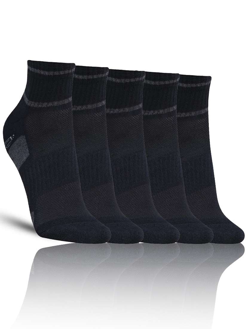 men pack of 5 ankle length socks - 21587907 -  Zoom Image - 0