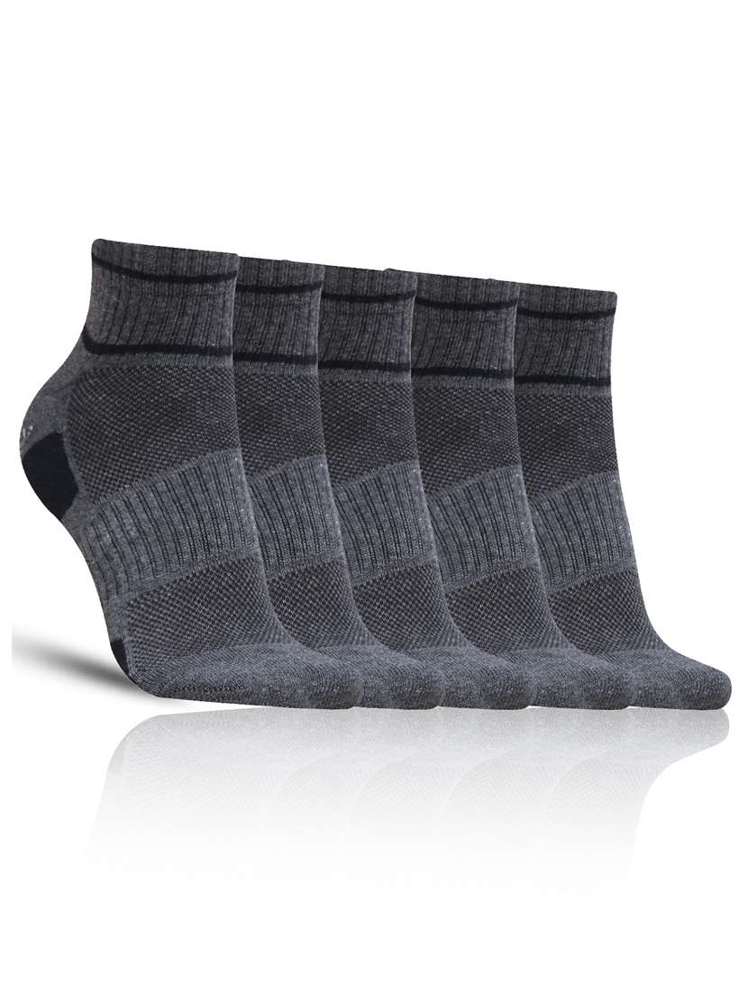 men cotton ankle length socks combo - 21587909 -  Zoom Image - 0
