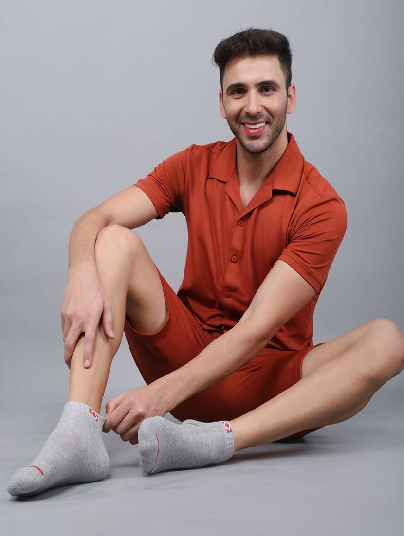 men cotton ankle length socks combo - 21587928 -  Standard Image - 3