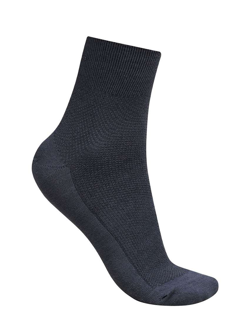 men solid ankle length sock