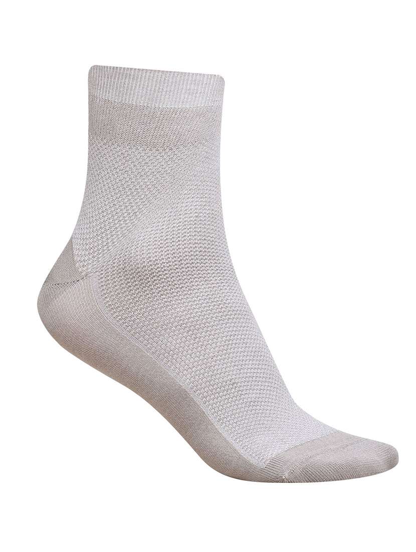men solid above ankle length sock