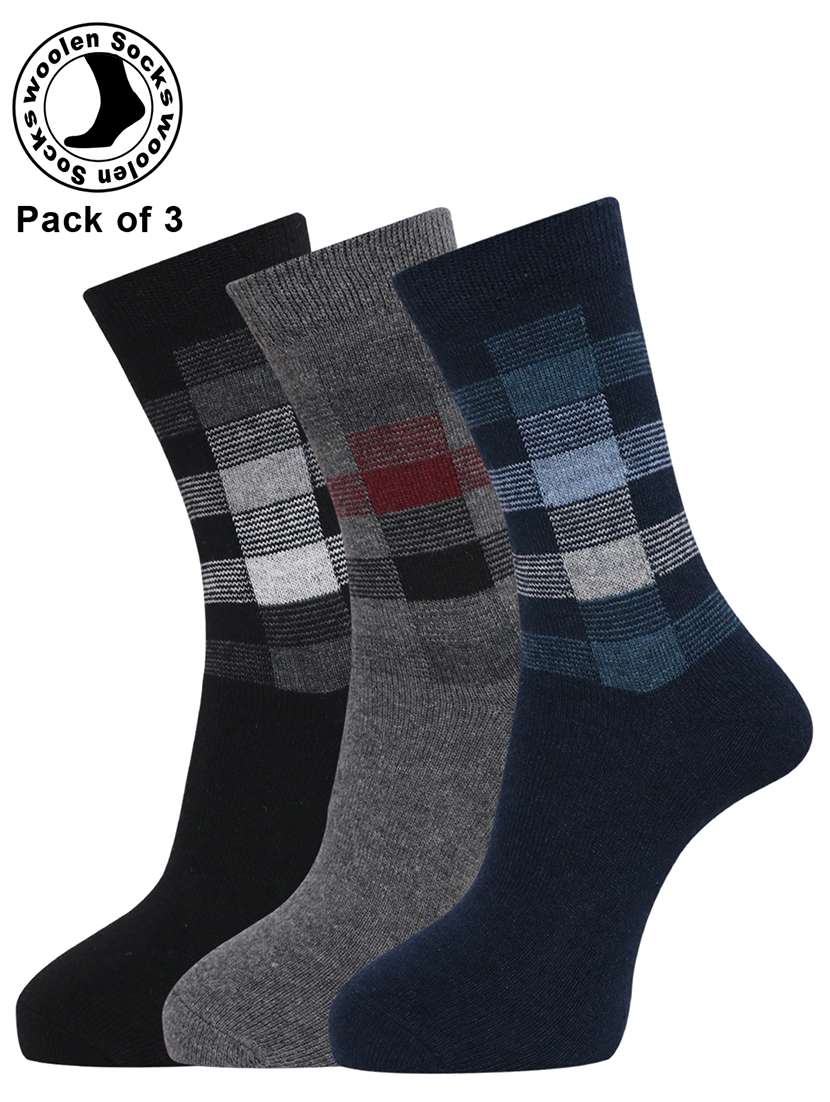 men pack of 3 above ankle length sock - 21588117 -  Zoom Image - 0