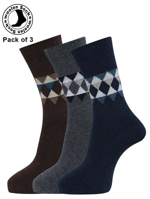 men pack of 3 above ankle length sock - 21588121 -  Standard Image - 0