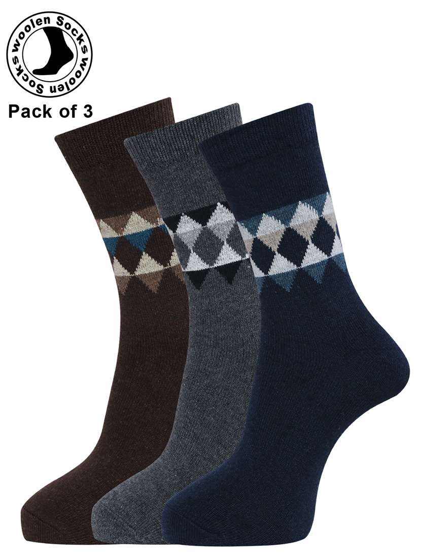 men pack of 3 above ankle length sock