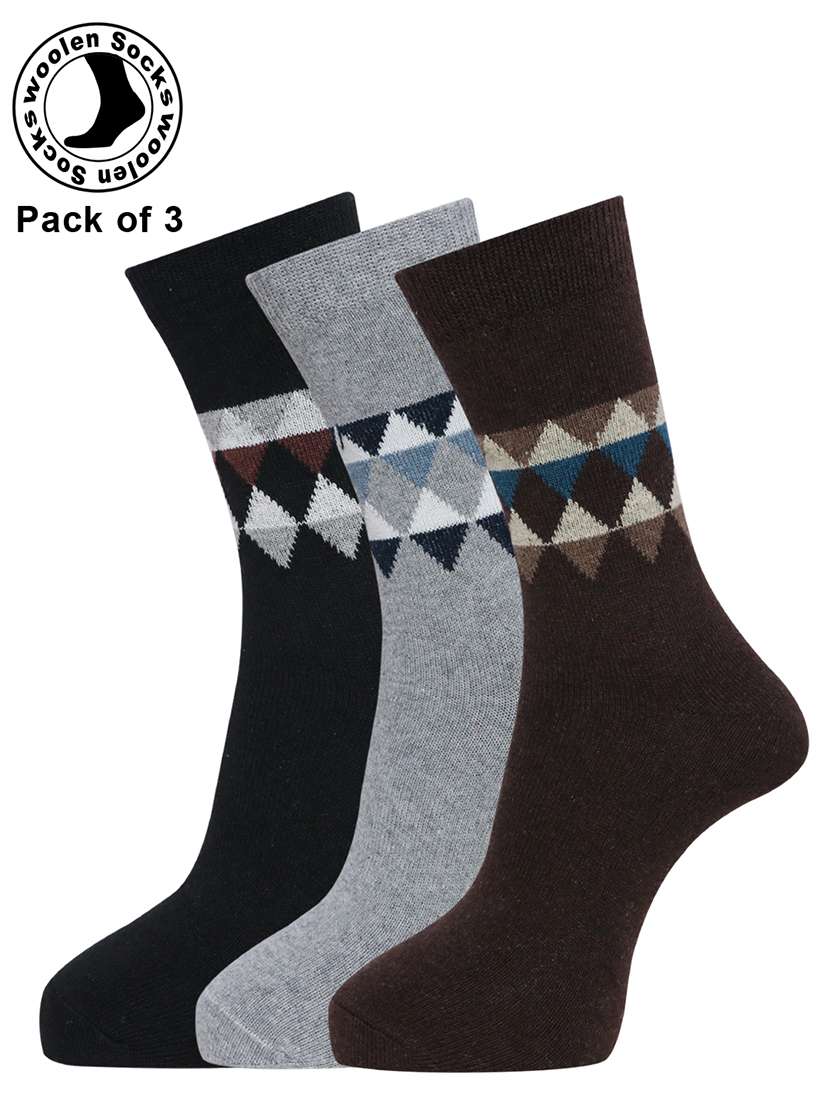men pack of 3 above ankle length sock - 21588122 -  Zoom Image - 0
