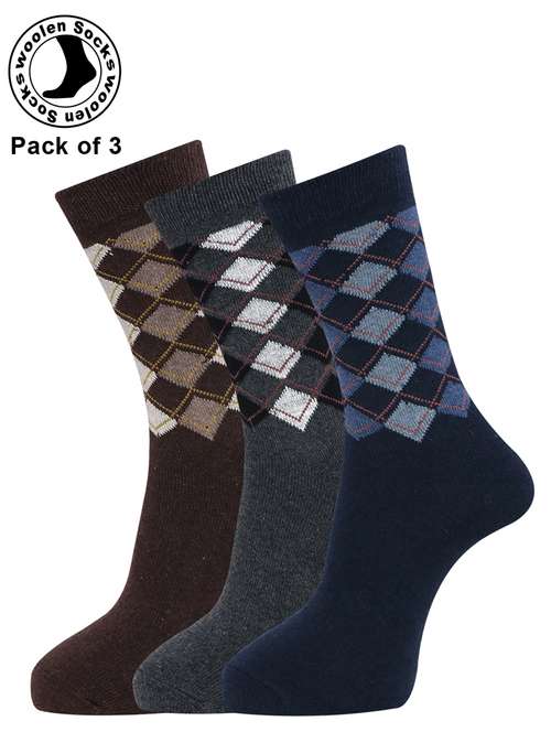 men pack of 3 above ankle length sock - 21588126 -  Standard Image - 0