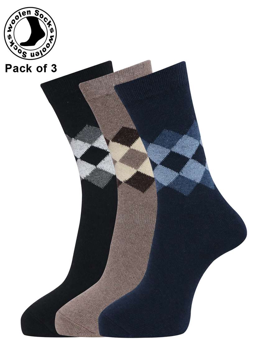 men pack of 3 above ankle length sock - 21588129 -  Zoom Image - 0