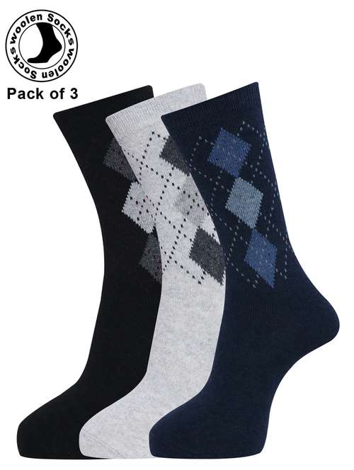 men pack of 3 above ankle length sock - 21588131 -  Standard Image - 0