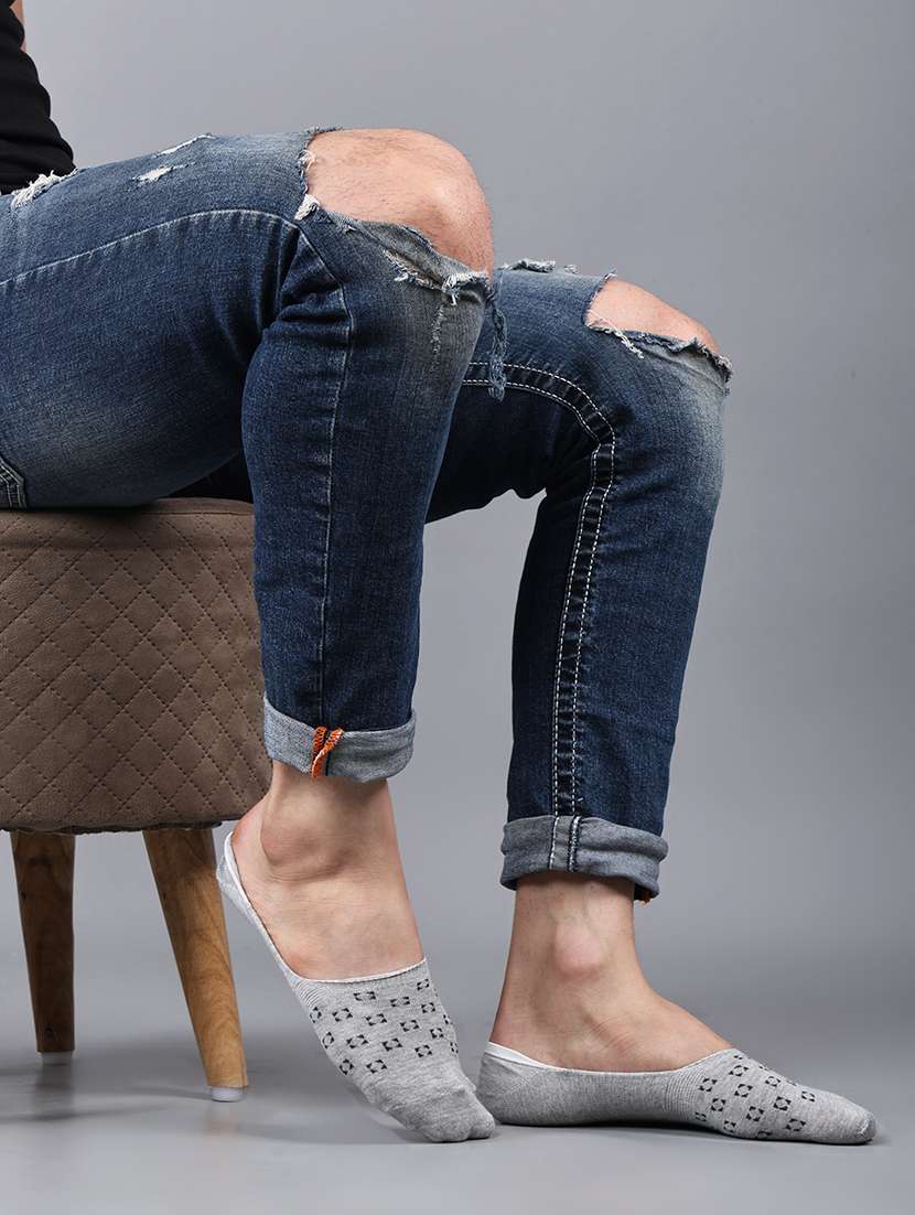 men striped cotton no show socks combo - 21588141 -  Standard Image - 3