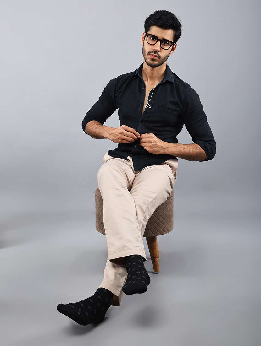 men pack of 2 above ankle length sock - 21588153 -  Standard Image - 5