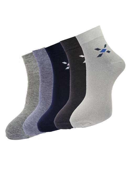 men cotton above ankle length socks combo - 21588390 -  Standard Image - 0