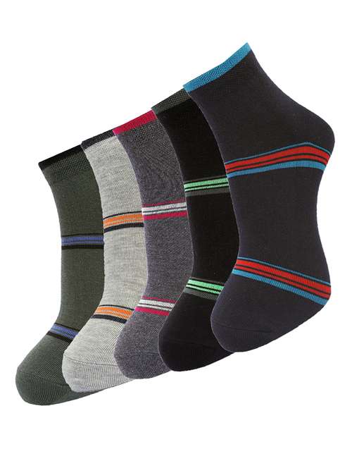 men pack of 5 ankle length sock - 21588411 -  Standard Image - 0