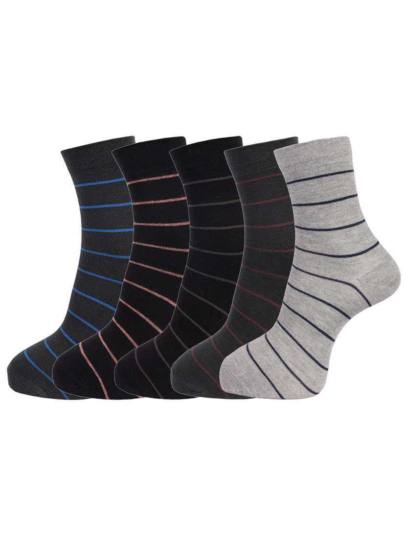 men cotton above ankle length socks combo - 21588468 -  Zoom Image - 0