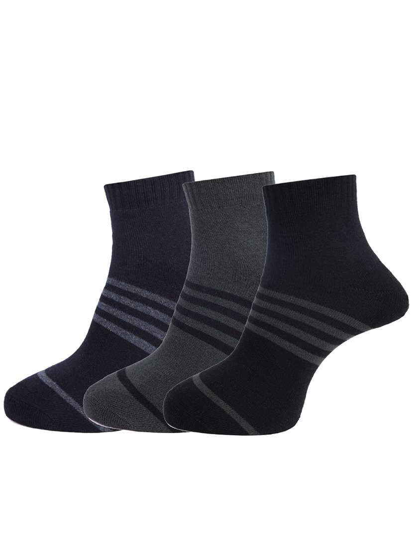 men cotton ankle length socks combo - 21588495 -  Zoom Image - 0