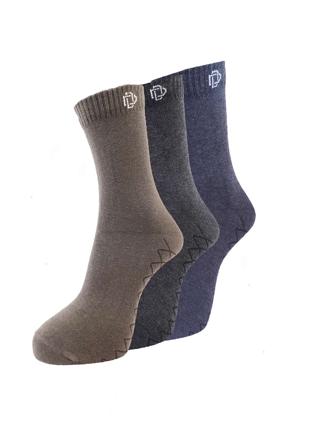 men printed above ankle length socks combo
