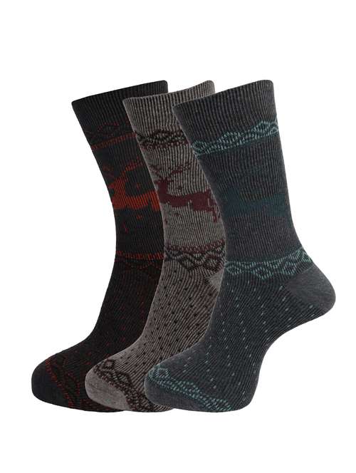 men printed above ankle length socks combo - 21588630 -  Standard Image - 0