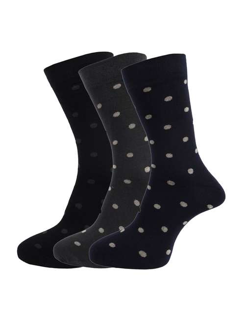 men polka dots above ankle length socks combo - 21588635 -  Standard Image - 0