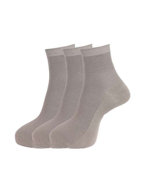 men solid ankle length socks combo - 21588660 -  Standard Image - 0