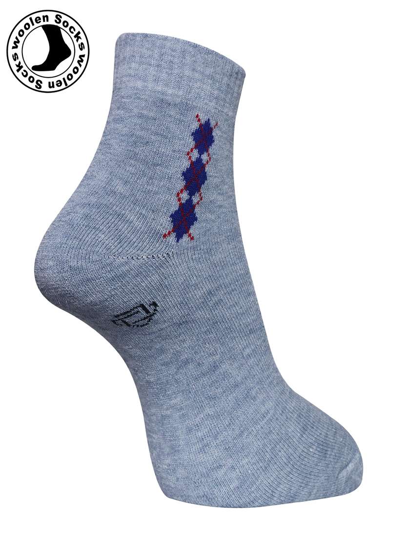 men pack of 3 printed ankle length socks combo - 21588682 -  Standard Image - 3