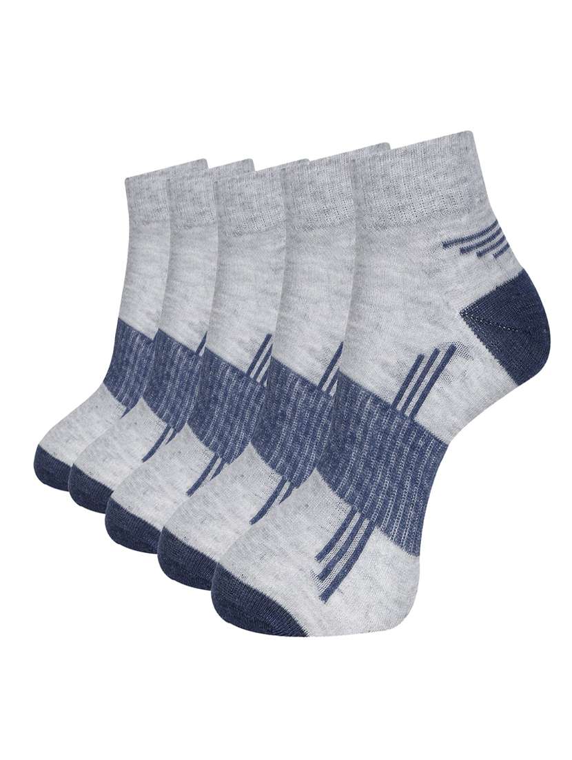 men pack of 3 self design ankle length socks combo